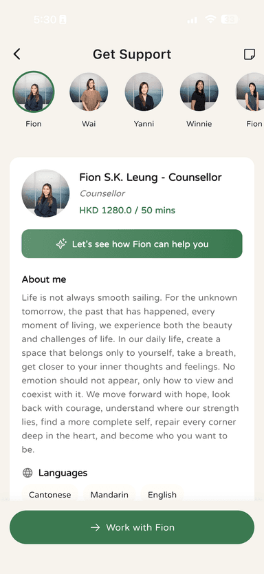 Licensed Therapist Support