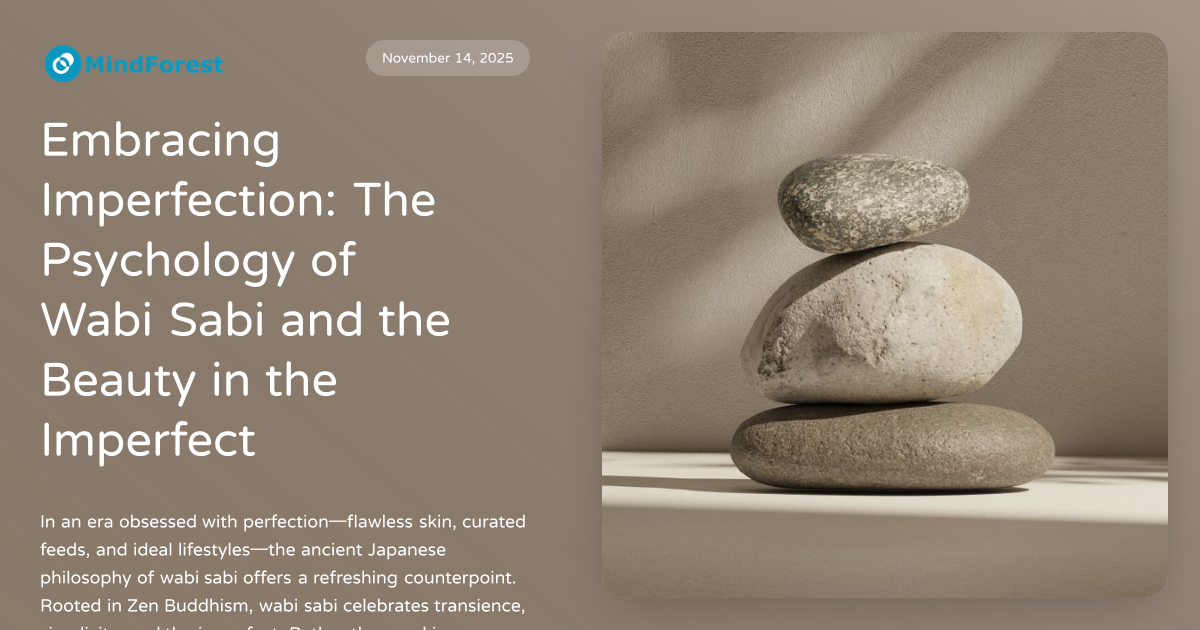 Embracing Imperfection: The Psychology of Wabi Sabi and the Beauty in ...