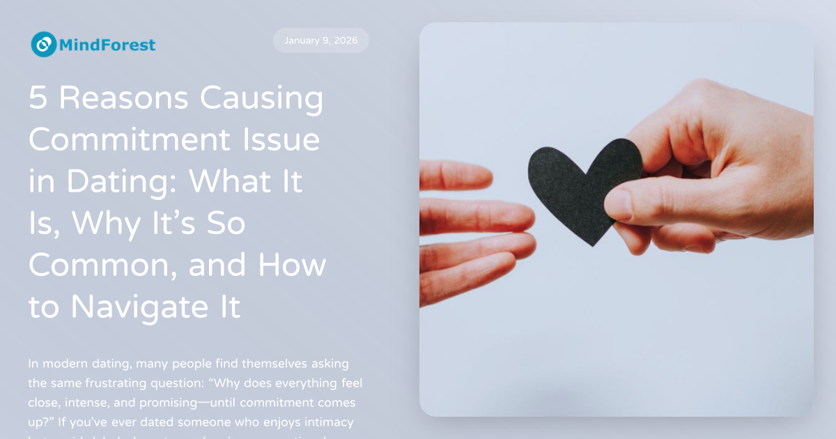 5 Reasons Causing Commitment Issue in Dating: What It Is, Why It’s So ...